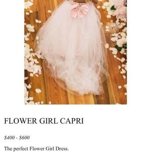 Isabella couture “Isabel” flower girl dress in ivory